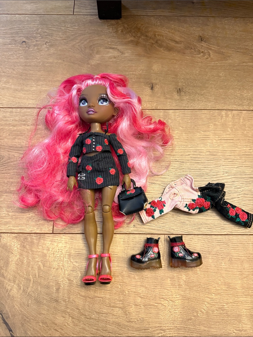 Rainbow High “Darla Rosalyn Fashion Doll with Rose-Embroidered Outfit